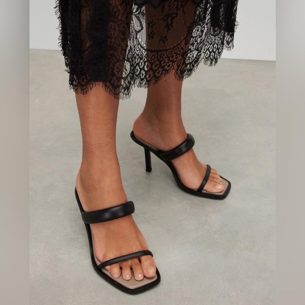 AllSaints - Ava Leather Heels Sandals